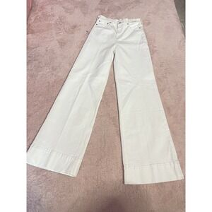 Women's White Wide-Leg Jeans